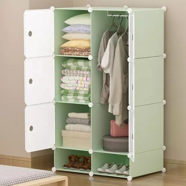 Armoire 2 battant avec rangement de chaussures