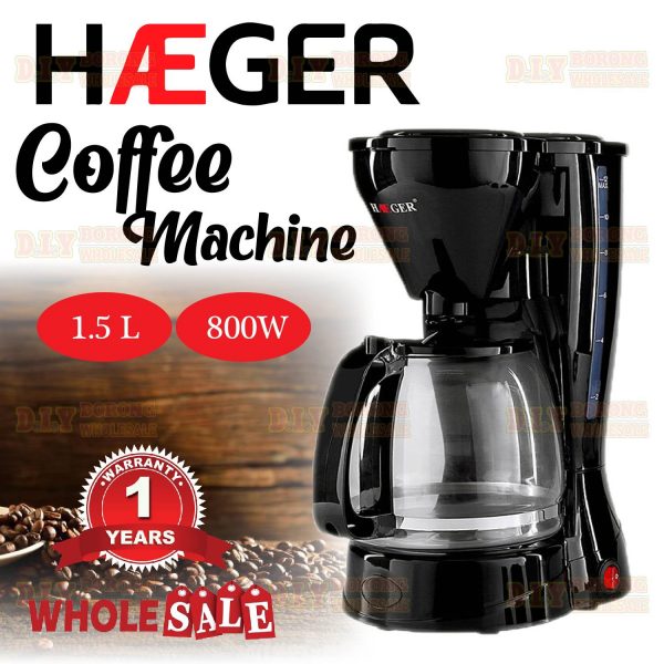 Machine À Café Électrique HAEGER HG-123 1.5L