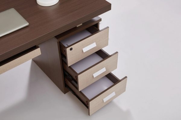 meuble de bureau simple en bois – Image 3