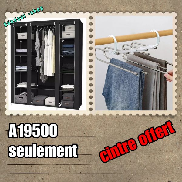 Armoire en tissus+cintre offert