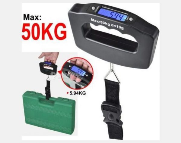 Pèse-bagage balance numérique 10g/50KG LCD portable