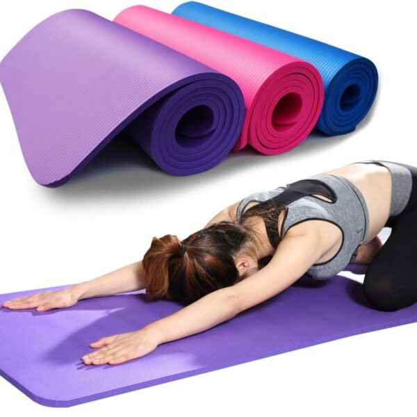 Tapis de yoga antidérapant d'épaisseur en EVA confortable, tapis de yoga, pilates, fitness, haute densité, anti-neige, convient pour la famille, le fitness, les voyages, le sol en plein air – Image 4