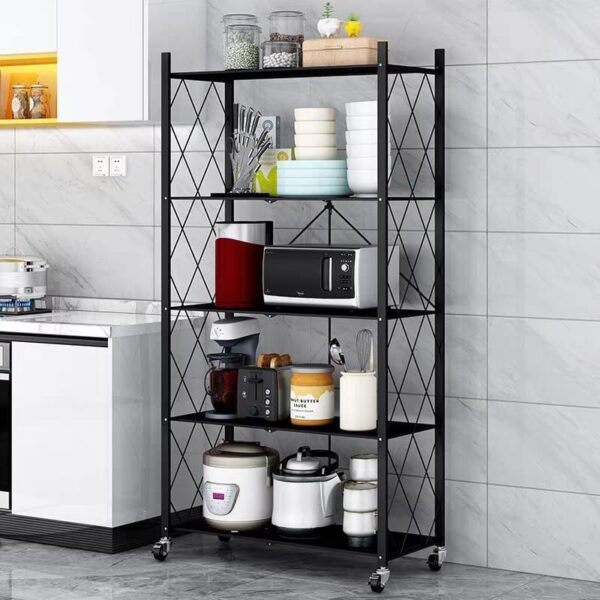Étagère Pliable Multifonctionnelle En Acier Inoxydable