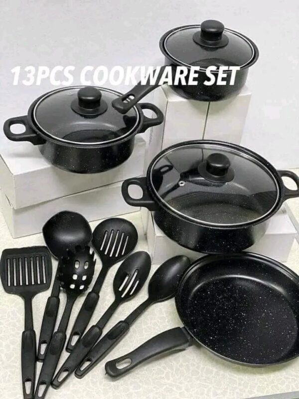13 Pièces dans un ensemble En Acier Inoxydable Ustensiles de cuisine Casseroles