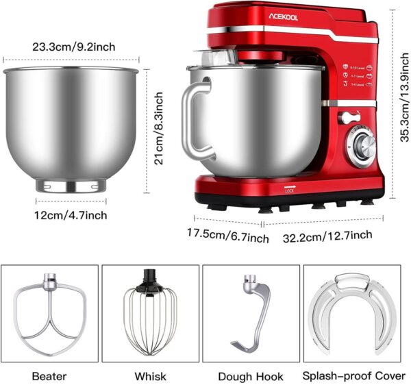 robot pâtisserie multifonctionnel 7l 10 vitesse acelook