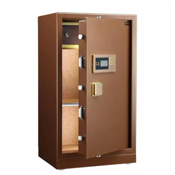 Coffres-forts, Grand Bureau de 82cm 47 cm de largeur avec Mot de Passe à Une Porte, Tout en Acier, Double Alarme, Coffre-Fort dans Le Mur, Coffre-Fort de Chevet, Coffre-Fort (Couleur : Or Local)