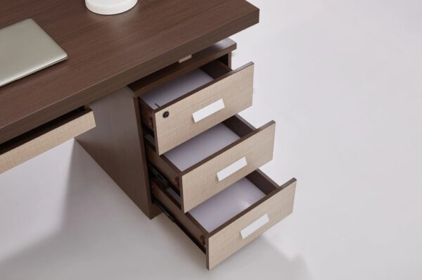 meuble de bureau simple en bois – Image 3