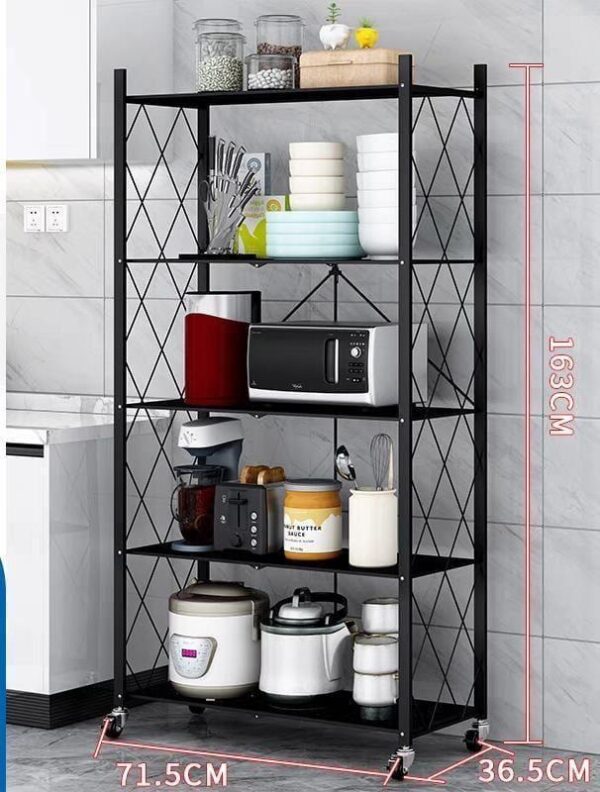 Étagère Pliable Multifonctionnelle En Acier Inoxydable – Image 3