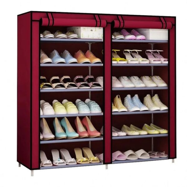 Rangement chaussures 12 étagères housse – Image 2